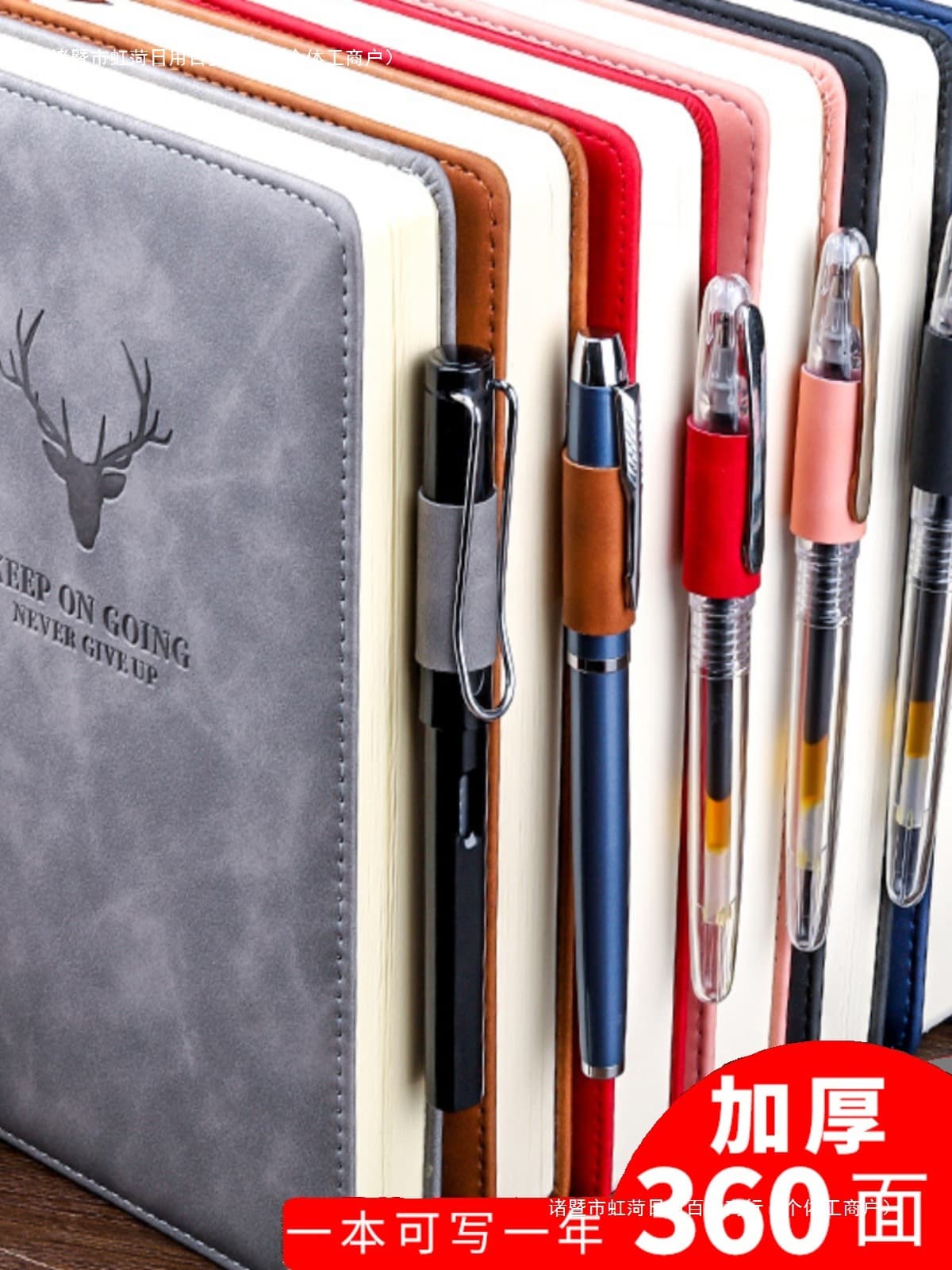 A5 Thick Leather Cover Minimalist Notebooks for College Students - Business Notepads, Artistic Commercial Diaries
