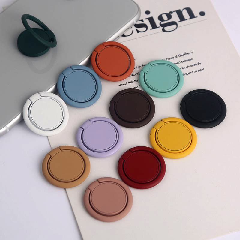 Liquid Ring Holder Ultra-Thin Desktop Car Magnetic Ring Stand Compatible with Apple Android Phone Stand