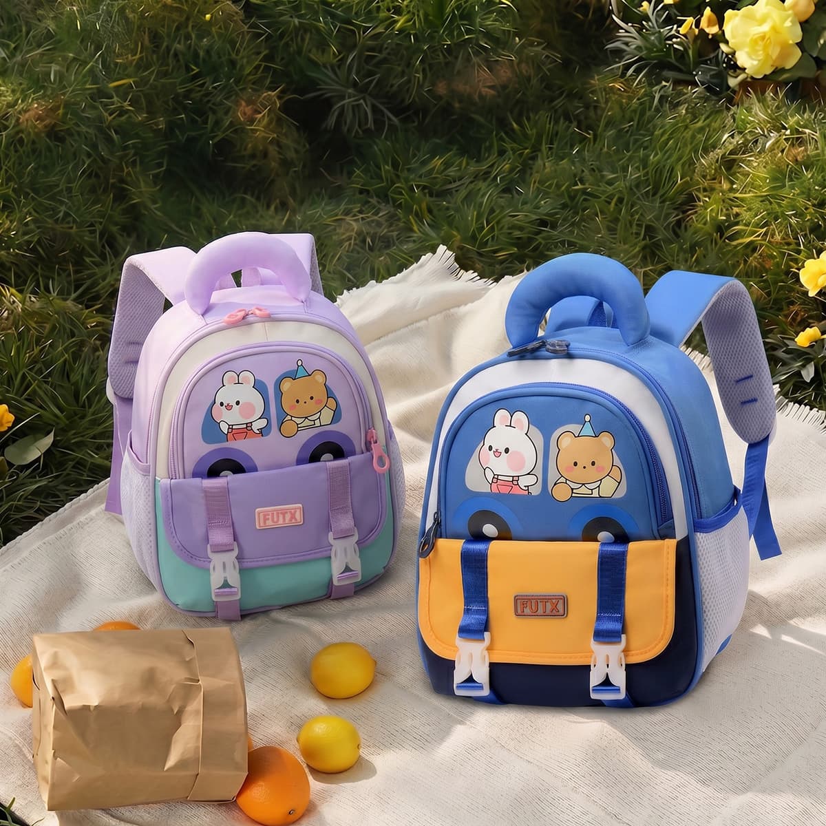 Cross-border Kindergarten Kids Cartoon Stylish Backpack for Boys and Girls, Lightweight School Bag for Middle and Senior Classes