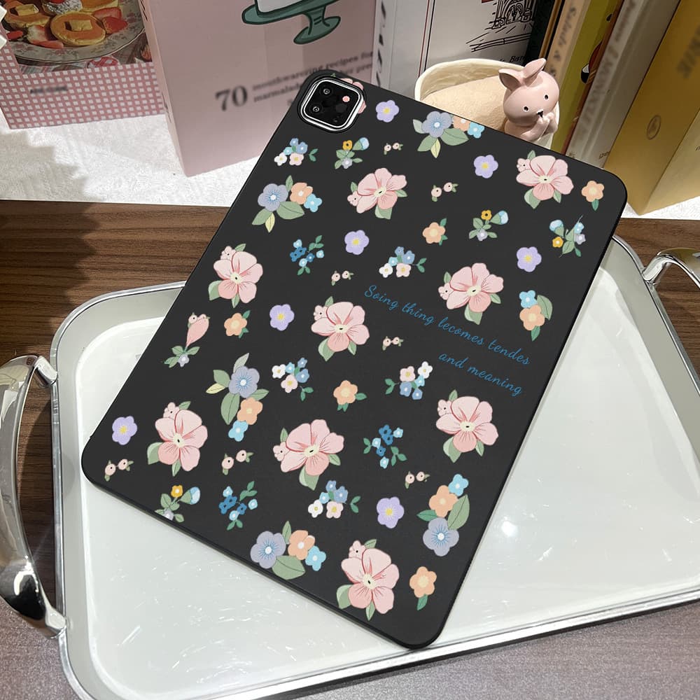 Full-Screen Floral Design Suitable for Apple iPad 11inch Protective Case, Xiaomi Pad 6 Soft Case, Samsung Tab S7 Lightweight Case