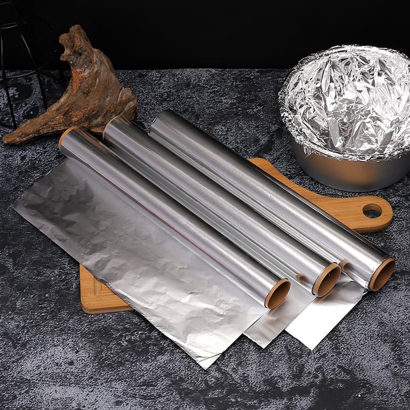 In-stock food-grade disposable aluminum foil paper, wholesale thickened tin foil for grilling meat and fish, restaurant and baking paper