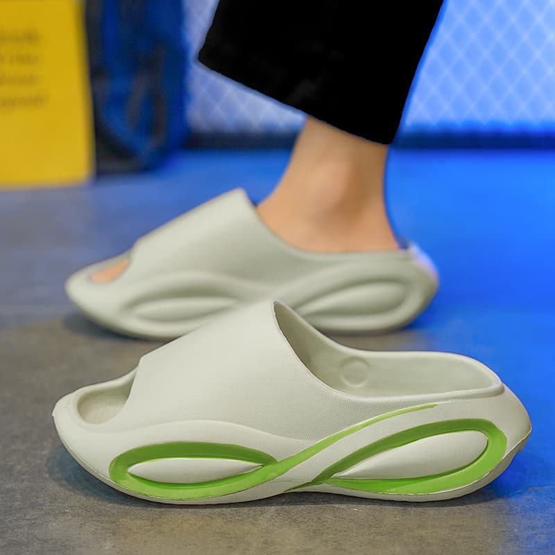 Coconut Slippers Couple Summer Trendy Outdoor Non-slip Wear-resistant Thick Sole Height-increasing Cloud-like Men's Beach Sandals