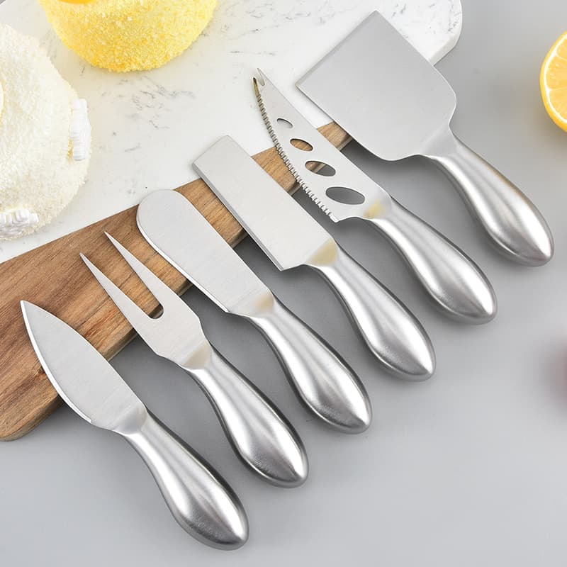 All Stainless Steel Hollow Handle Cheese Knife Set Butter Knife Spreading Knife Cheese Knife Cross-border TEMU Cheese Knife Tool