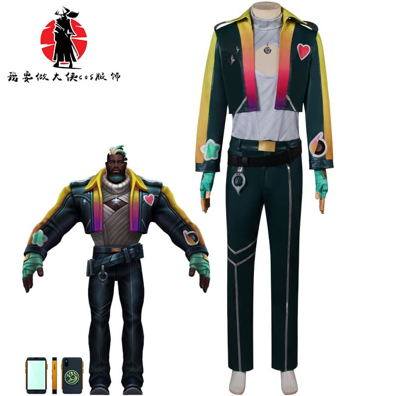 League of Legends Male Group Heartsteel K'Sante Sett Cosplay Costume