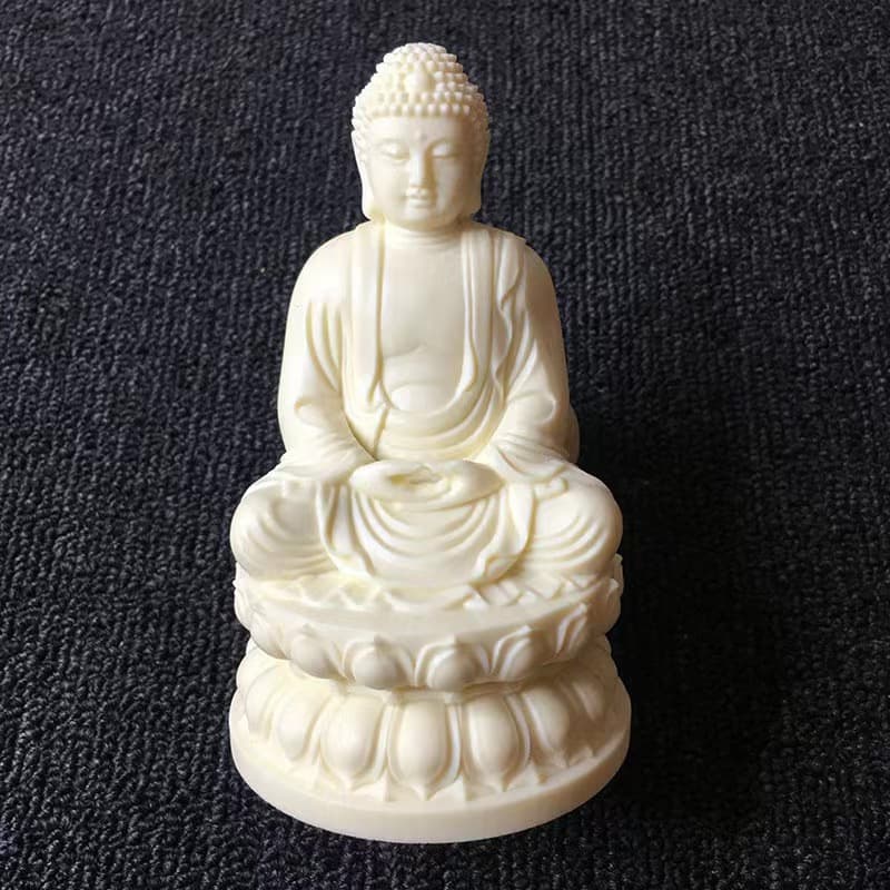 Ivory Fruit Drawing Gold Plated Sakyamuni Big Day Buddha Home Living Room Office Crafts Decoration Factory