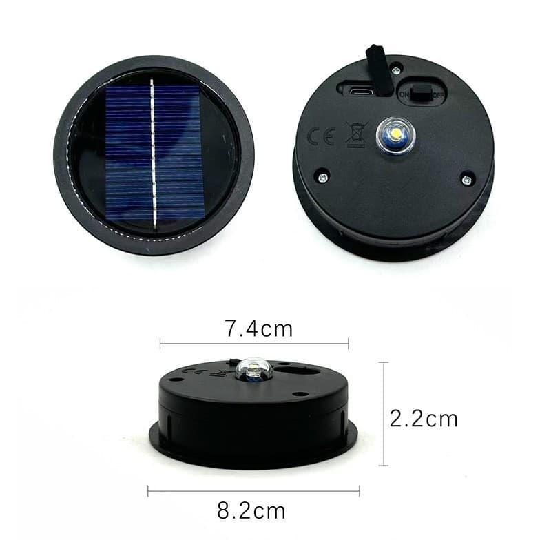 Solar Flame Light Battery Box for Various Models, Outdoor Garden Yard Decorative Solar Battery Box