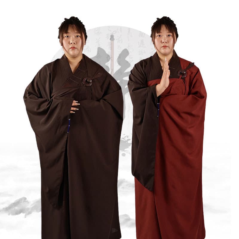 Five Precepts Man Yi, Bodhisattva Precepts Man Yi, Hai Qing, Monk Robe, Kasaya, Five Robes, Seven Robes, Draping Robe, Man Yi, for Male and Female Lay Practitioners