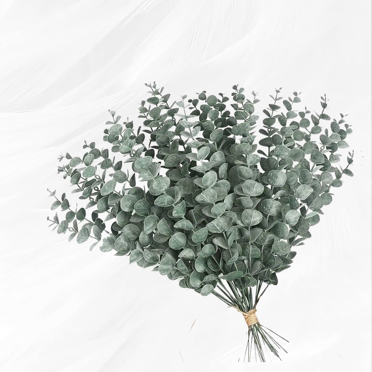 Cross-border Single Stem Eucalyptus Leaf Artificial Eucalyptus Leaves Faux Greenery Wedding Decoration Home Decor Floral Arrangement Money Leaf