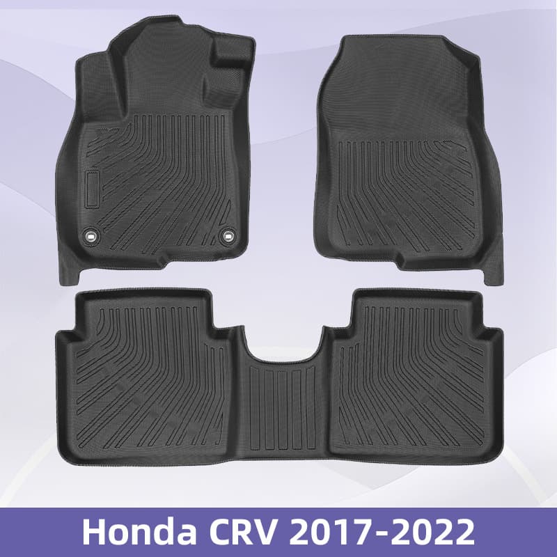 3D All-Weather TPE Car Floor Mats and Trunk Mat for Honda CRV 2017-2022