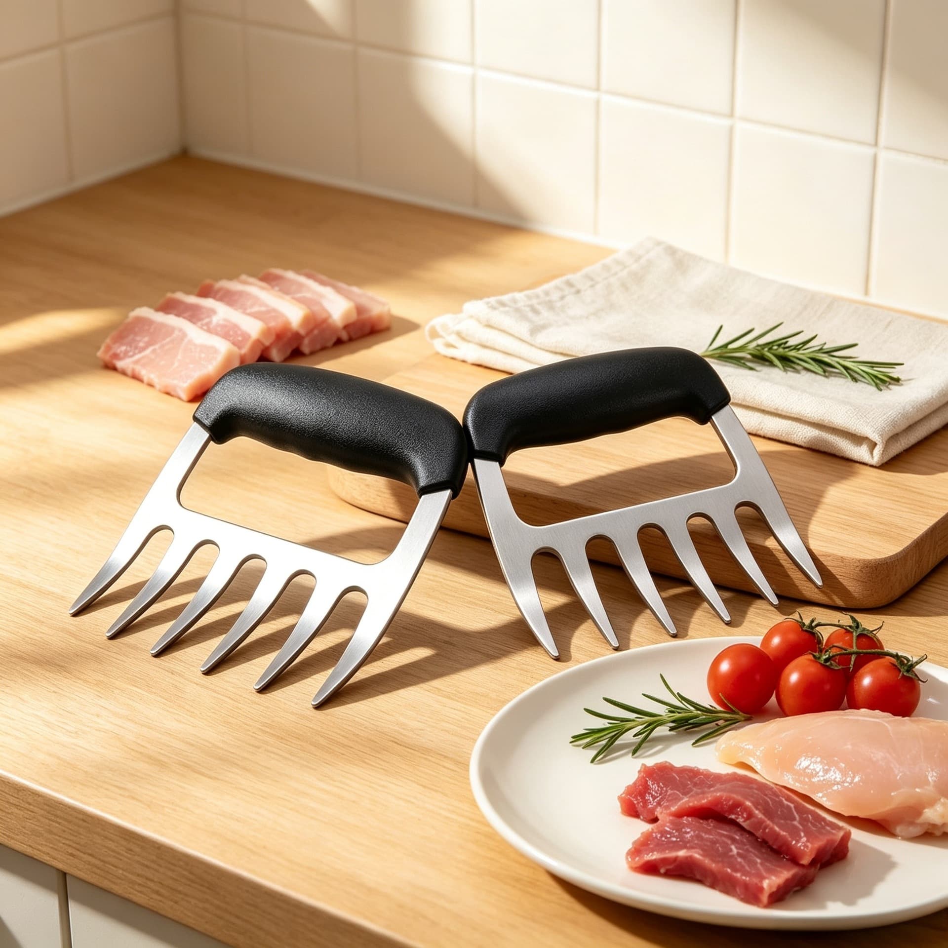 Cross-border hot selling stainless steel bone and meat separator roast chicken meat separator bear claw barbecue chicken meat separator
