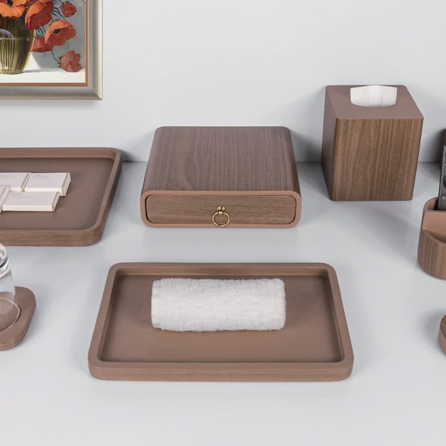 Home hotel sink tray hotel room square storage tray aromatherapy ornaments jewelry decoration tray