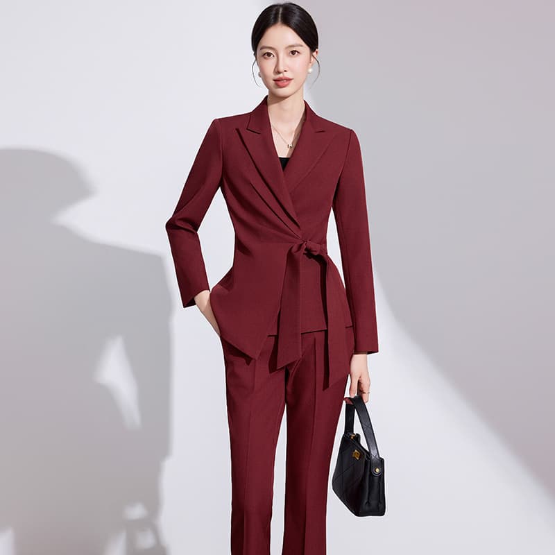 2025 Autumn/Winter Casual Fashion Suit Pants Set Women's Cross-Border Trade Long Pants Blazer Suit 6902