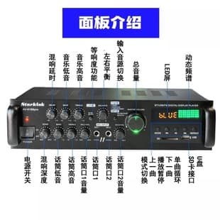 STARKLOK/6188pro Home Amplifier Karaoke Digital High Power with Remote Control Bluetooth Amplifier