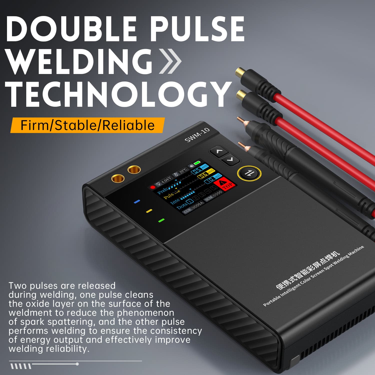 FNIRSI Portable Spot Welder Professional Handheld Small 18650 Mobile Phone Lithium Battery Nickel Strip Welding Head