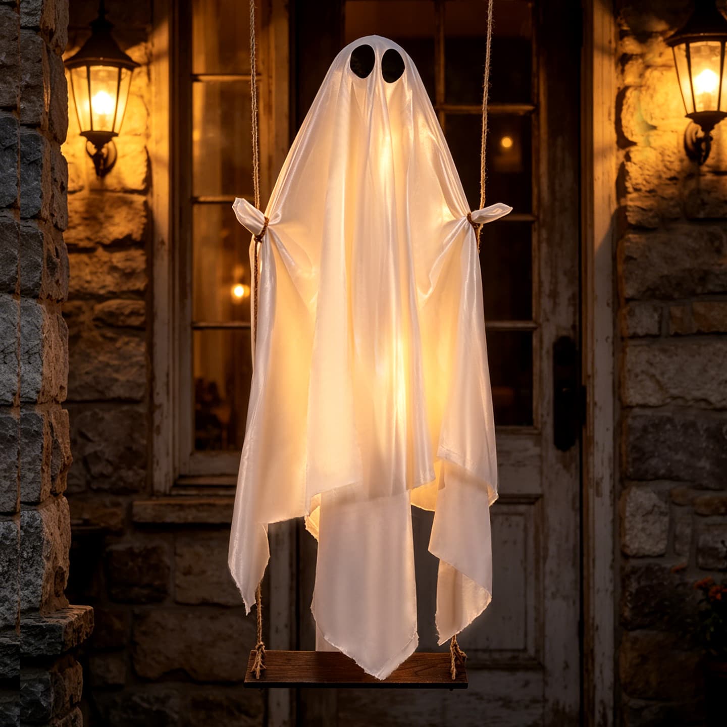 Cross-border popular Halloween hanging ghost porch tree hanging swing ghost festival decorations outdoor scene layout