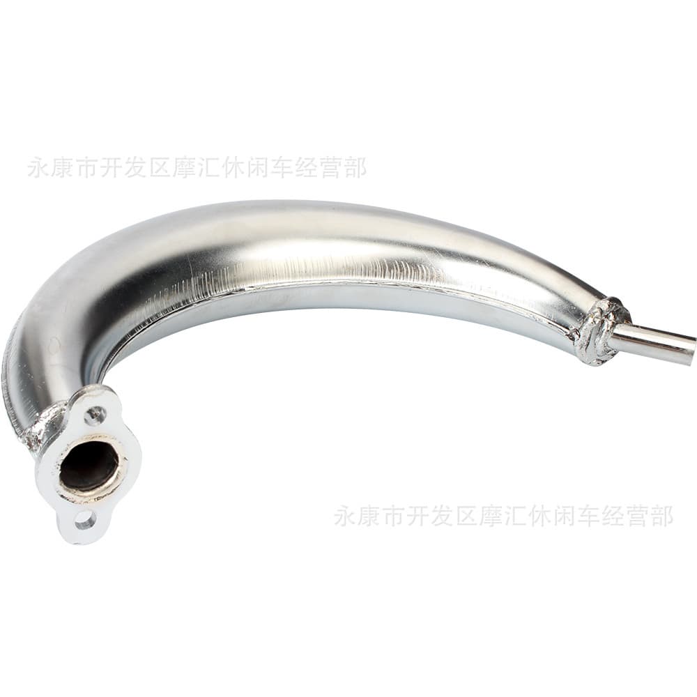 Mini Bike Parts 2-Stroke Engine 49CC-80CC Banana Exhaust Pipe Tube Muffler Smoke Pipe Iron Exhaust