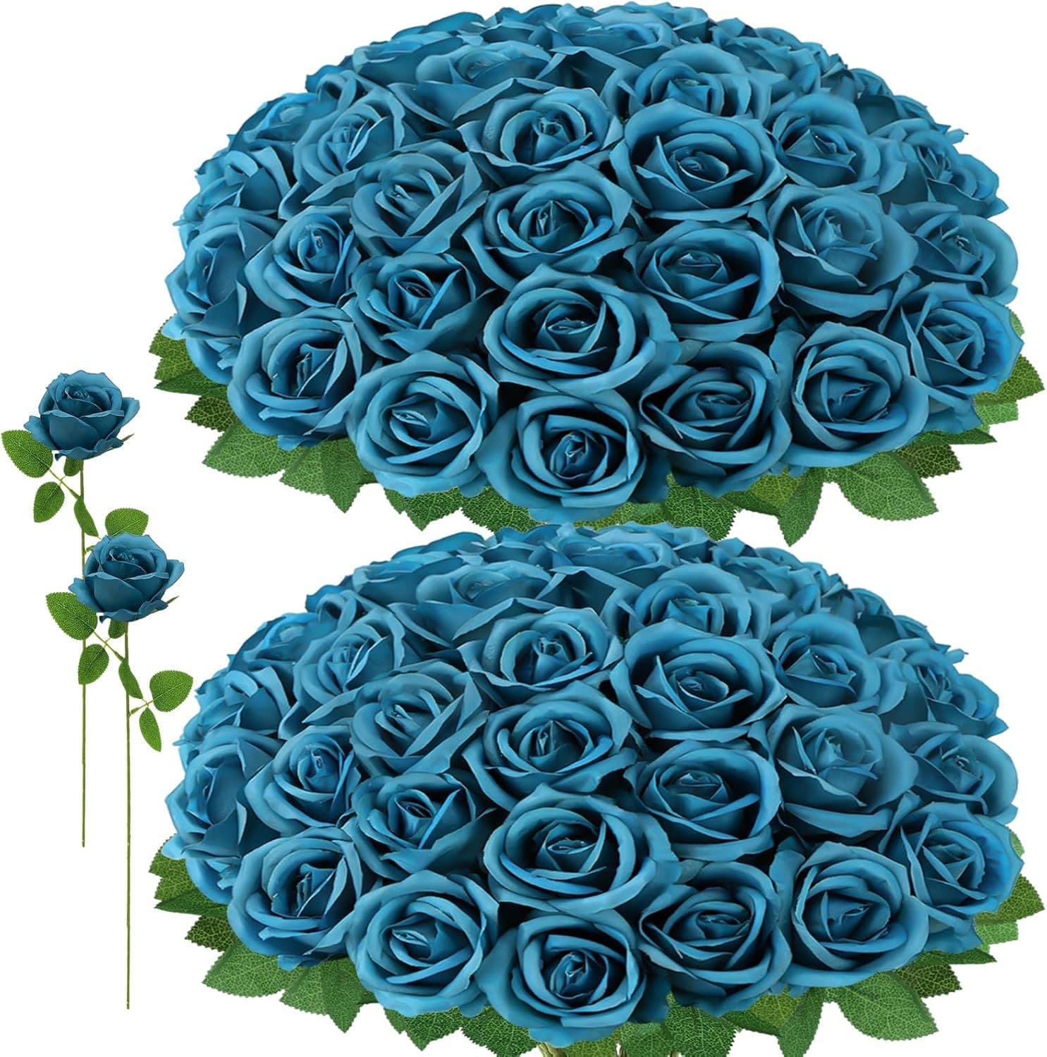 Artificial Silk Rose Wedding Decoration Fake Flower Cross-border Bulgarian Rose Valentine's Day Artificial Flower Wholesale