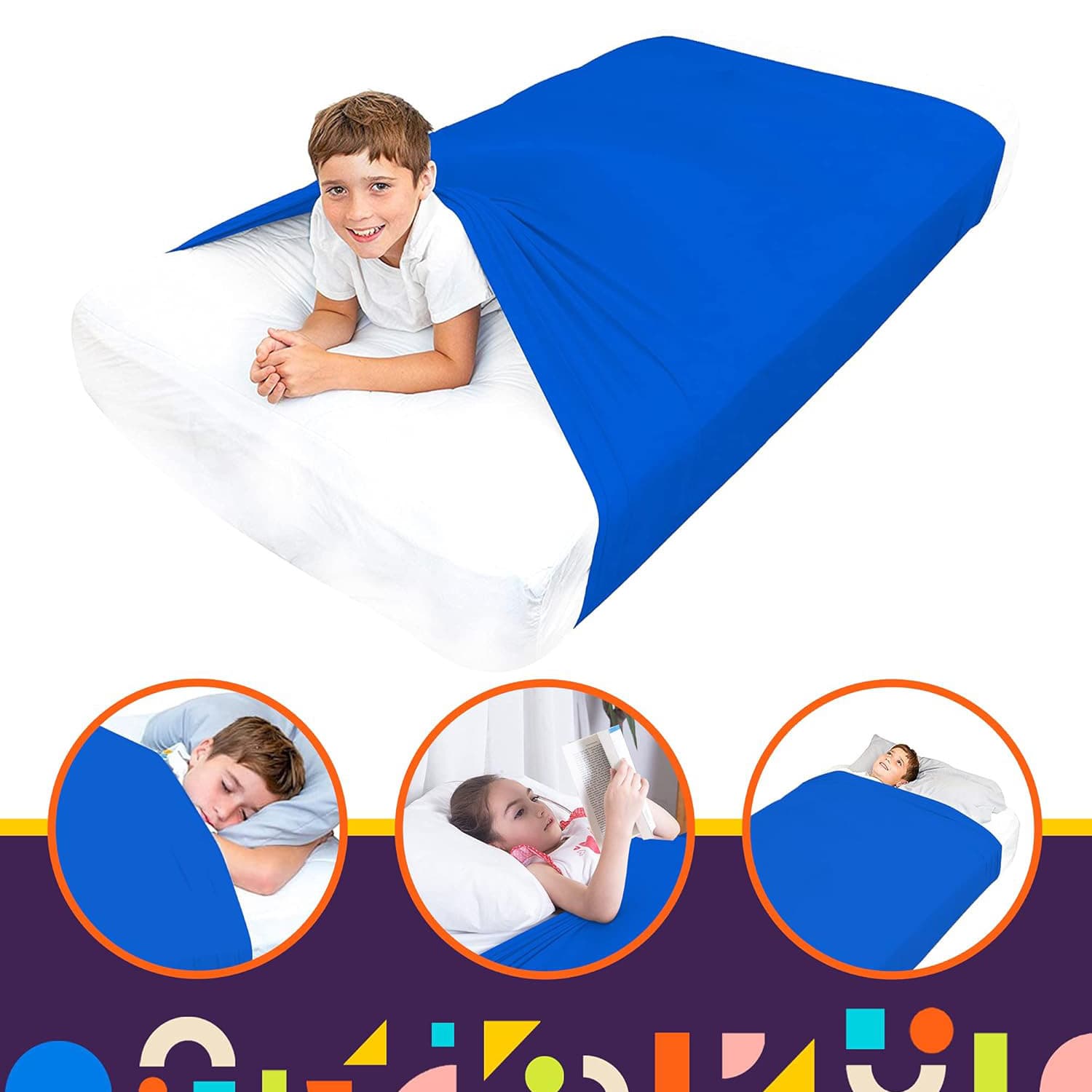 sensory bed sheet children's sheet sensory training bed surround children's compressed sheet blanket sleep quilt