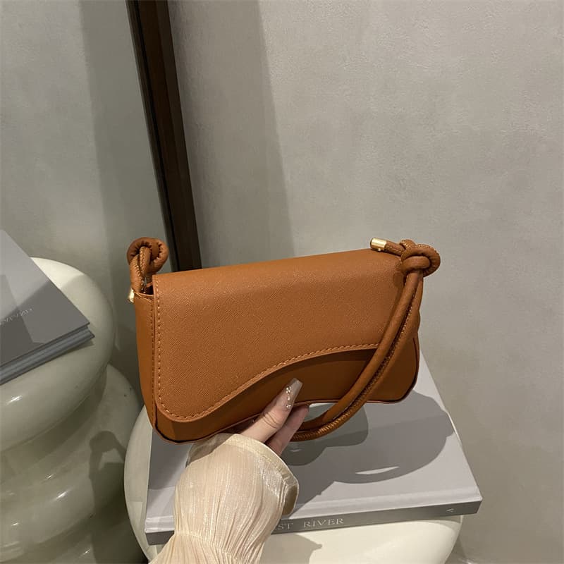 Korean Minimalist Solid Color 2025 Autumn Large Capacity Trendy Ins Casual Crossbody Underarm Square Bag