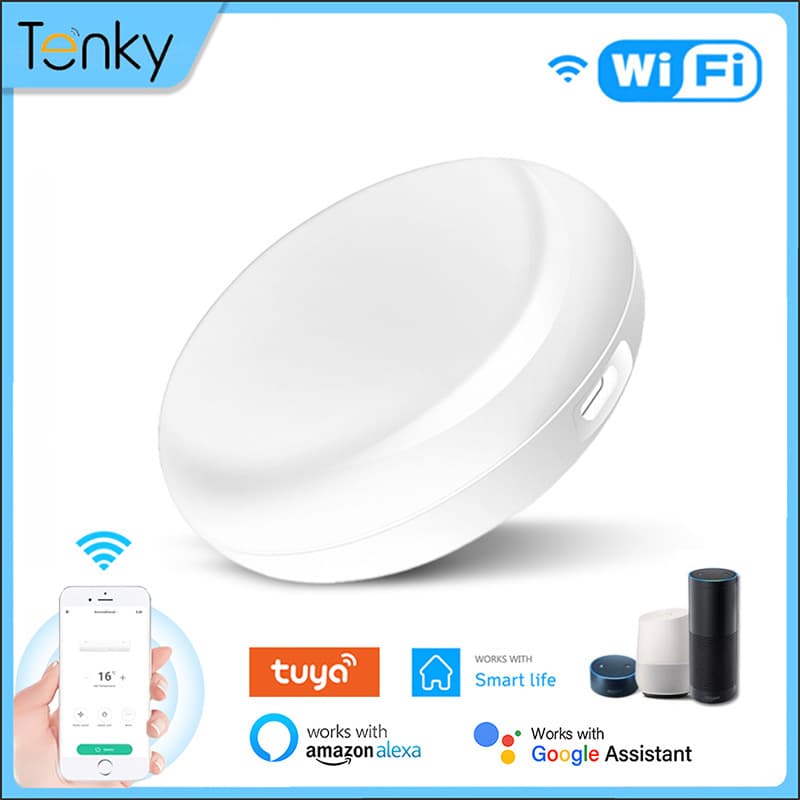 WiFi Smart Infrared Remote, Tuya Universal Remote Control for TV, Set-Top Box, Air Conditioner, Smart WiFi Remote Control