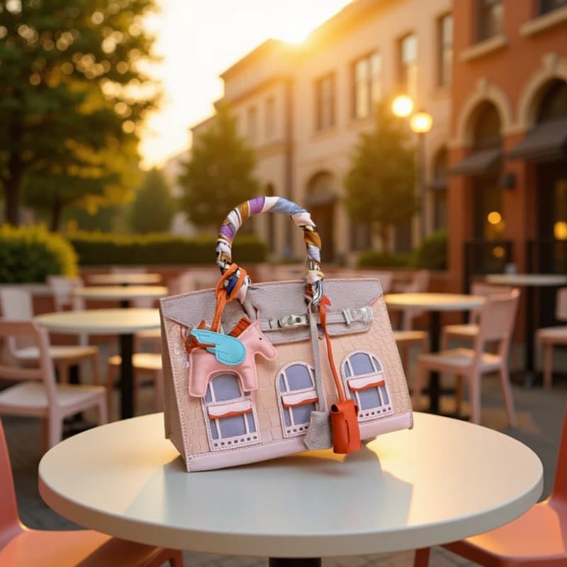 Cross-border New Style Small House Bag 25cm 30cm Tote Bag Wholesale Crossbody Bag Women's Bag Platinum Bag