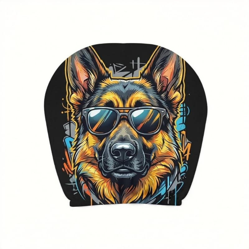Printed Funny Headrest Cover, Quirky Small Pattern, Universal for Car Interior All Seasons, Fade-Resistant, Friends Will Compliment Its Fun Design