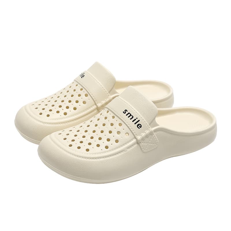 Women's Anti-Slip Summer Sandals, Lightweight Non-Slip Indoor Outdoor Flat Beach Shoes, Clog Style for Women