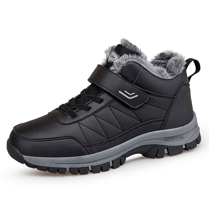 Winter Foreign Trade Large Size Casual Cotton Shoes Fleece-Lined Warm Outdoor Hiking Shoes Waterproof Anti-Slip Men's Snow Boots Wholesale