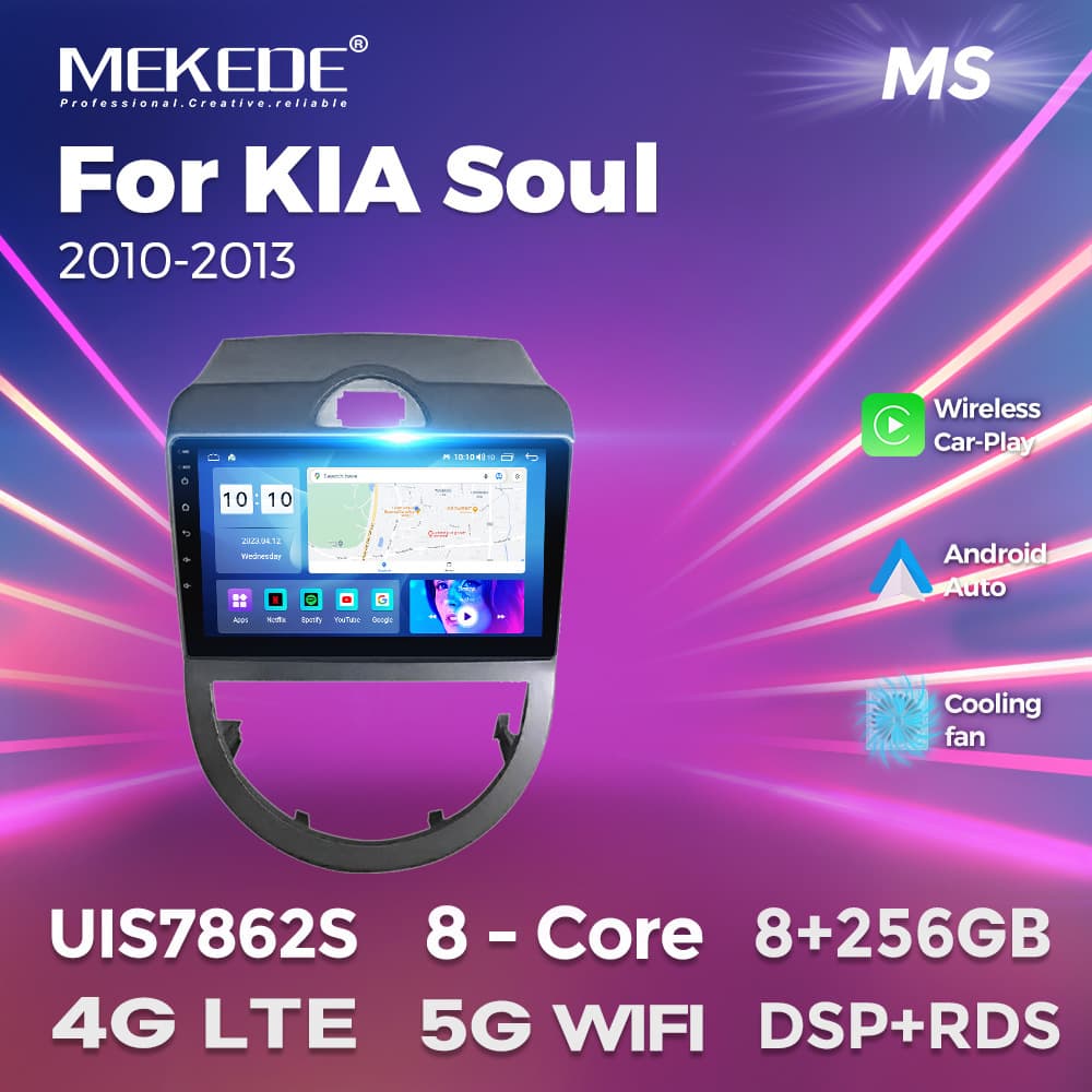 For KIA Soul 2010-2013 Kia Soul Car Android Navigation Wireless CarPlay