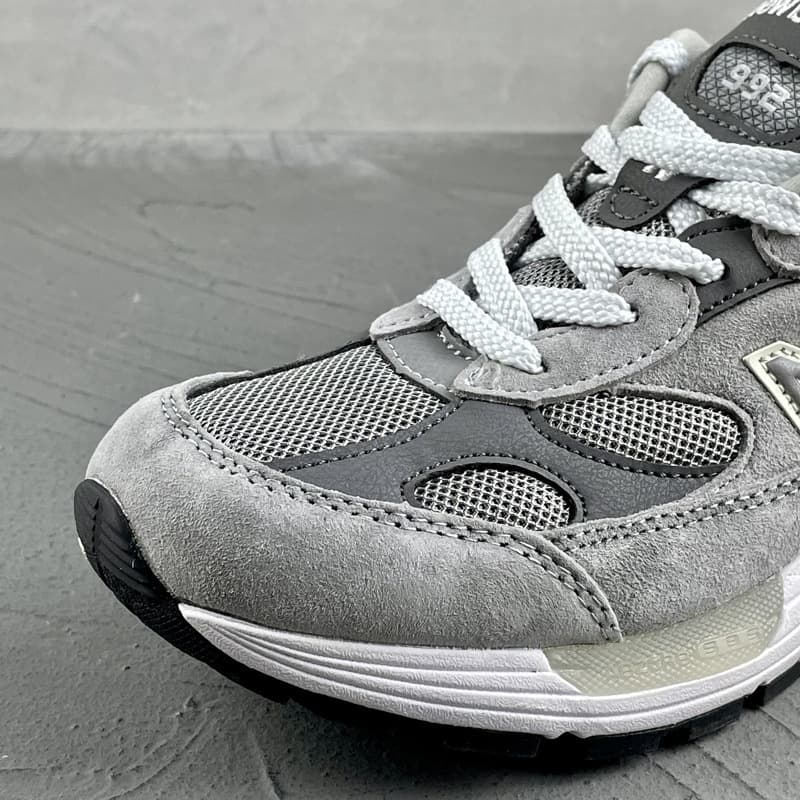 Unisex NB992 Yuanzou Grey Sports Running Shoes Breathable Lightweight Rubber Outsole Comfortable Mesh Inner Sport Sneakers