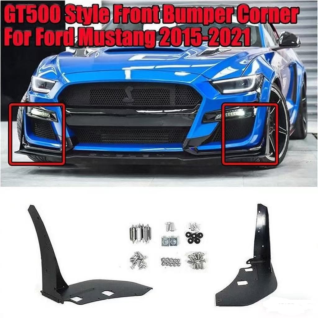Suitable for 15-22 Ford Mustang MUSTANG GT500 modified front bumper size surround trim strip corners