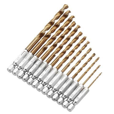 Hex Shank Twist Drill Bit Stainless Steel Drill Bit High Speed Steel Cobalt Twist Drill Bit for Electric Wrench 4341
