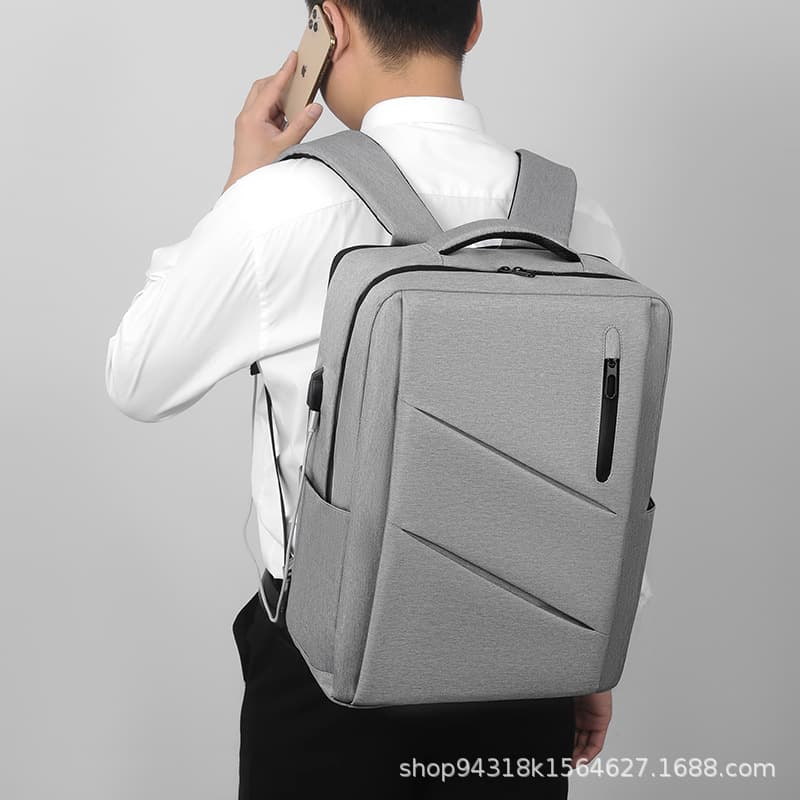 Cross-border Printed Business Backpack, Large Capacity Student Bag, Lightweight Multi-functional Computer Backpack for Wholesale