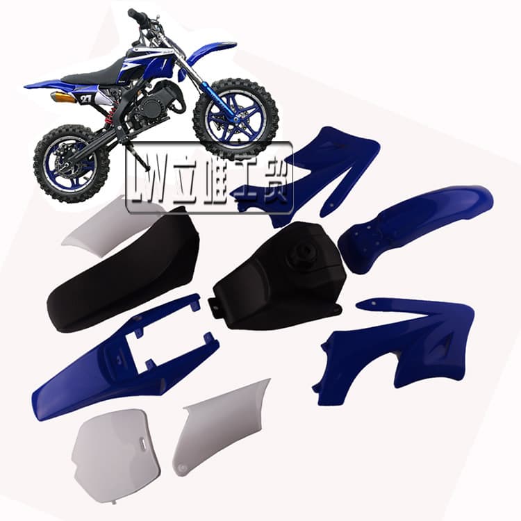 Mini 49Cc Little Apollo Off-Road Motorcycle Plastic Parts Including Fuel Tank Seat Cushion Used on Kx50 Small Off-Road Vehicle