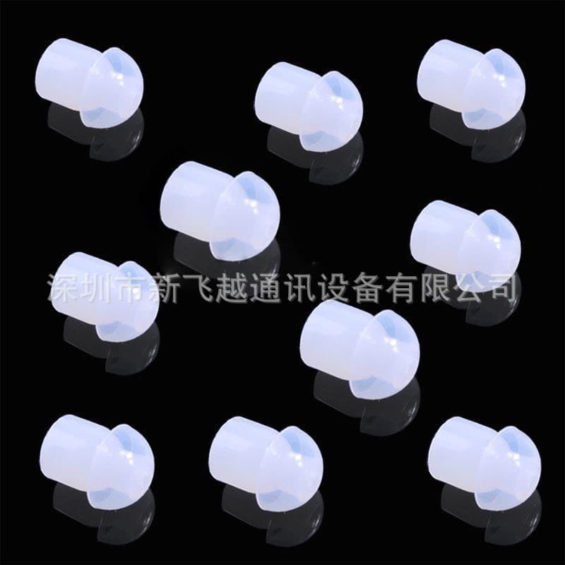 Air Tube Earpiece Single Tube Earplug, for Two-Way Radios and Phones, White Mushroom Head Earplug