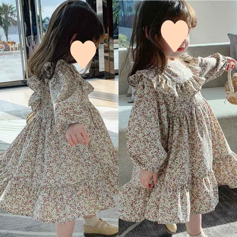 Children's Floral Dress Spring Summer Girls Sweet Lace Dress Kids Skirt 3-8 Years Old Drop Shipping