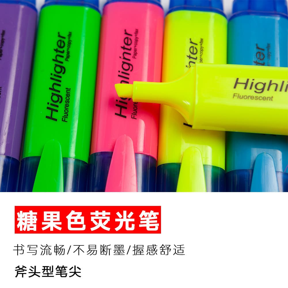 Marker Pens Colored Highlighter Set Pastel Colors for Highlighting Doodling Student Special Bundle Fluorescent Pens