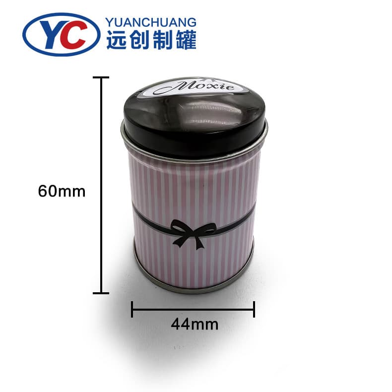 Yuanchuang Custom Small Batch Tinplate Portable Green Tea Flower Tea Canister Round Wedding Candy Chocolate Tin