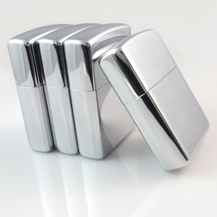 Factory Direct Ice Surface Silver Ice Kerosene Lighter Polished Chrome Lighter TikTok Viral Model Wholesale