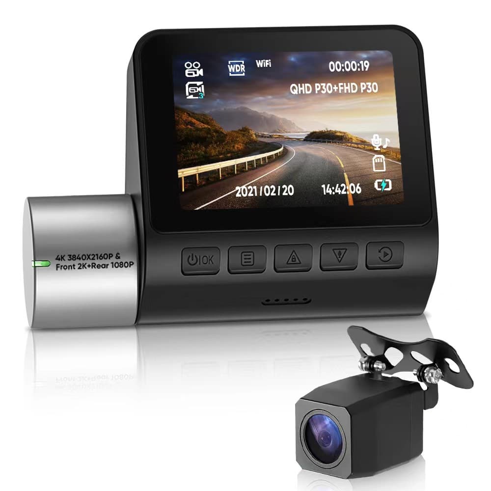 V50 Cross-border 4K Front and Rear Dual Recording HD Night Vision Car Dashcam DVR