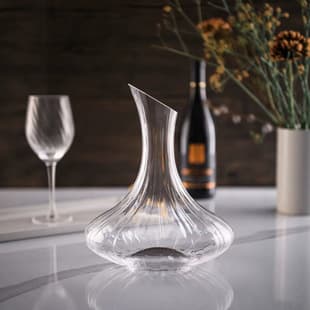 New High Borosilicate Glass Wine Decanter High-End Luxury Slanted Mouth Healthy Wine Decanter Quick Decanter Wholesale