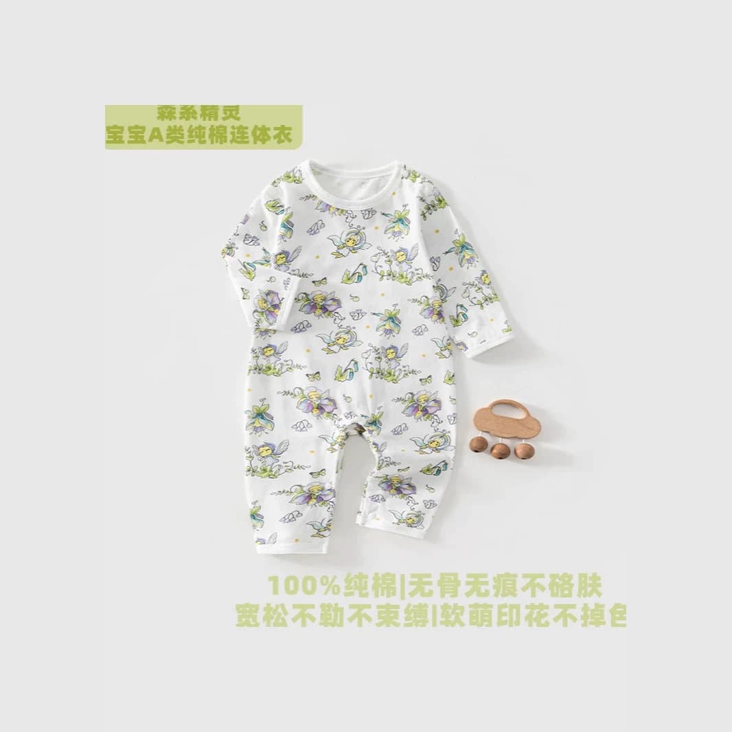 Baby Clothes Summer Thin Long Sleeve Bodysuit, Pure Cotton Newborn Sleepwear Air Conditioning Suit, Romper for Boys and Girls