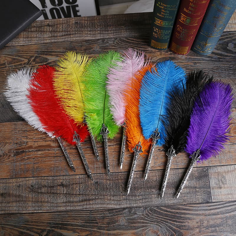 Fountain Pen Ink Set, Wedding Guest Book Pen, Signing Pen, Wedding & Business Gift, Dip Pen with Paper Card Customization