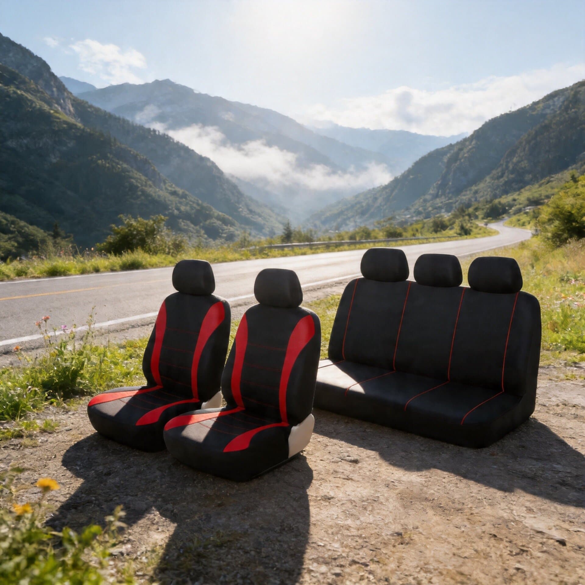 Cross-border Meikeduo TK Mexican best-selling 5-seater 9-piece car seat cover 4-season universal seat cover and cushion