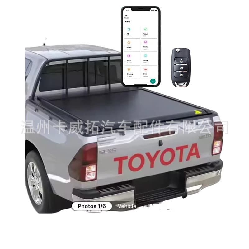 Electric Pickup Tonneau Cover Hilux Revo LC79 Tacoma Tundra