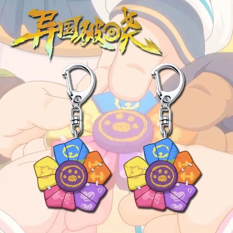 Pleasant Goat and Big Big Wolf: Exotic Dawn Peripheral Keychain Pendant Qili Badge Pendant School Bag Pendant