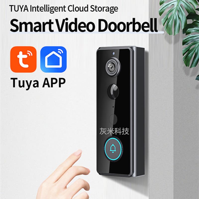 Free Shipping Tuya Doorbell Camera WiFi Camera Alarm Anti-Theft Doorbell Wireless Doorbell