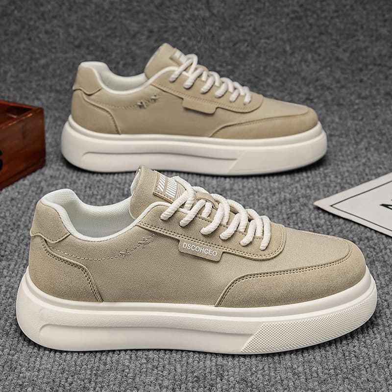 Canvas men's shoes summer 2026 new thick-soled cloth shoes sports and casual sneakers soft-soled heightening students versatile trendy shoes