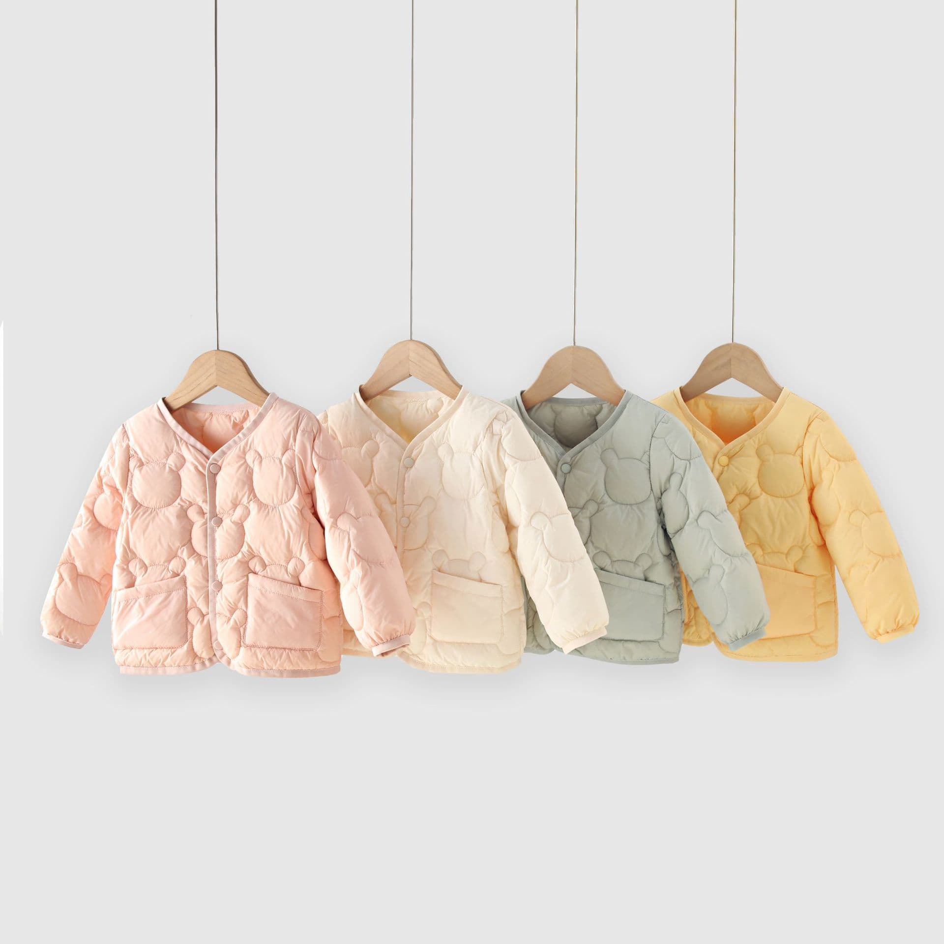 90% White Duck Down Children's Down Jacket Lining Boys Girls Long-Sleeve Inner Wear Infant Baby Autumn Winter Top