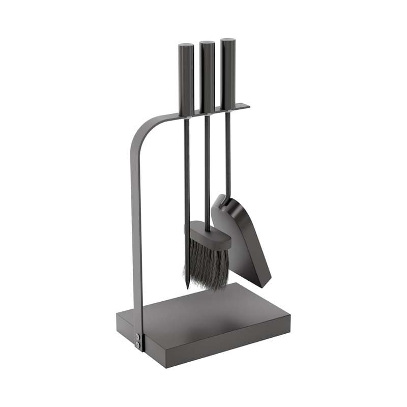 Cross-Border American-Style Fireplace Tools, Home Iron Art Grill Tools, Black Fire Pit Tools, Ash Shovel, Fire Stick, Three-Piece Set